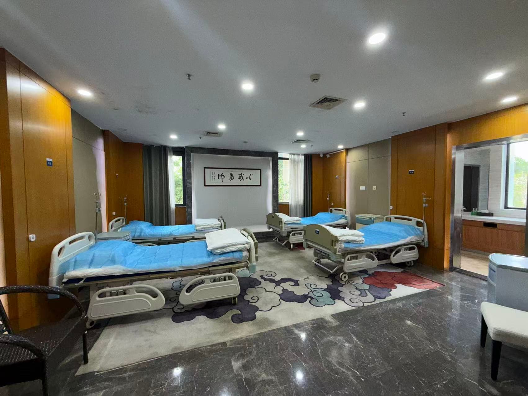 A ward with natural light